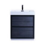 Blizz 30 inch Gray Oak Freestanding Bathroom Vanity
