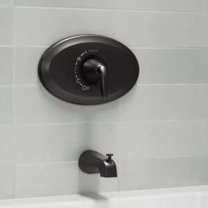 Kohler 2.5 GPM Matte Black Bath & Shower Trim Kit
