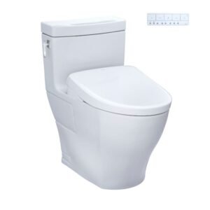 Toto Aimes Washlet S7 One-Piece Toilet - 1.28 GPF - Cotton